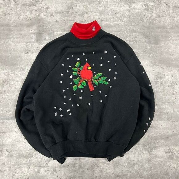 Vintage Gopher Sport Cardinal Winter Theme Sweatshirt Size Medium - Picture 1 of 4